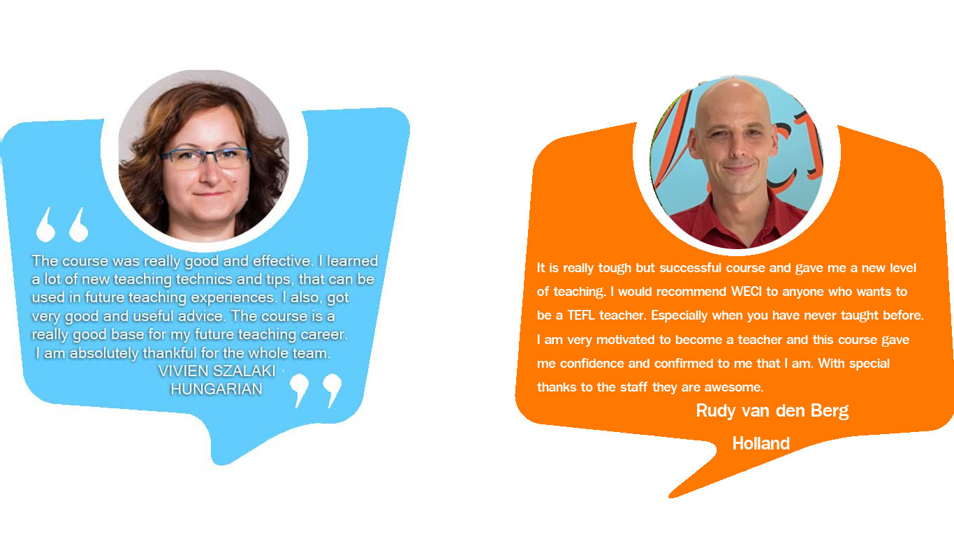 TEFL Course testimonail from Hungarian , Holland